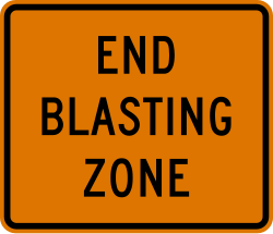 End of blasting zone