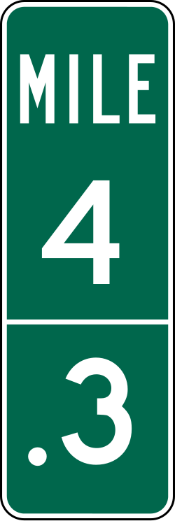 Intermediate reference location marker with 1-digit identification number