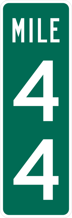 Reference location marker with 2-digit identification number