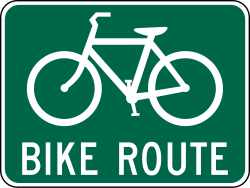 Designated bicycle route