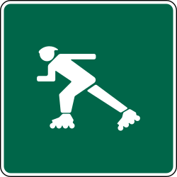Skaters are permitted on shared-use path