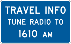 Radio frequency for traffic information