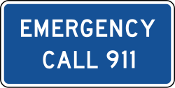 Call 911 for emergencies