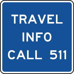 Call 511 for travel information (text only)