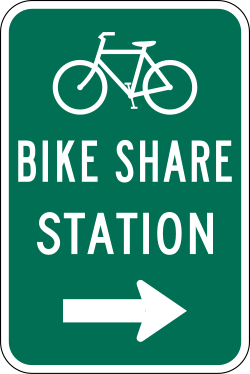 Location of a bicycle-sharing station
