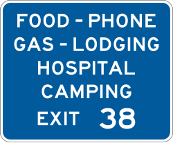 General services availability with exit number