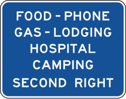 General services with action message