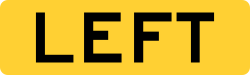 Left directional panel for use with exit signs