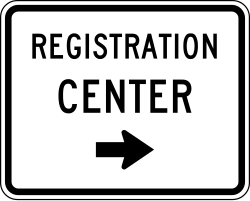 Emergency registration center location