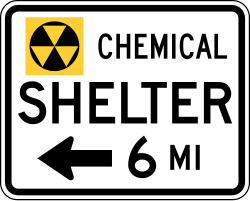Chemical shelter location for hazardous material emergencies