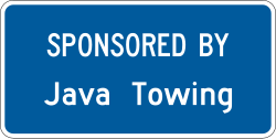Acknowledgement plaque for use with other signs