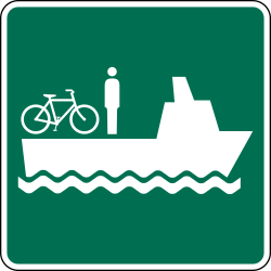 Passenger-only ferry terminal location or direction