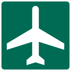 Airport location or direction