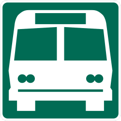 Bus station location or direction