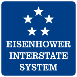 Eisenhower Interstate System commemorative marker (alternative design)