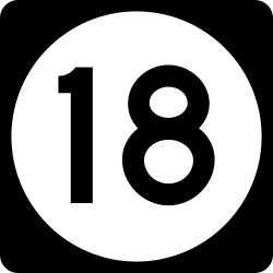 State highway route marker for 2-digit routes