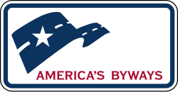 National Scenic Byway plaque for use with route markers