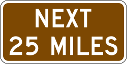 Distance plaque for National Historic Trail markers