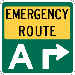 Emergency route marker (alternative design)