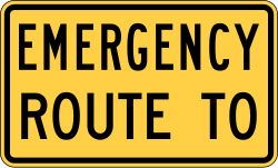 Emergency route to plaque (alternative design)