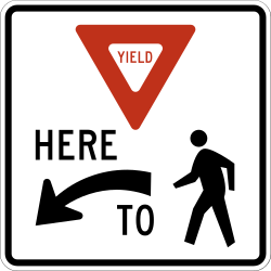 Drivers must yield to pedestrians on the left side