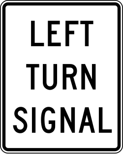 Left turn signal control