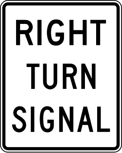 Right turn signal control