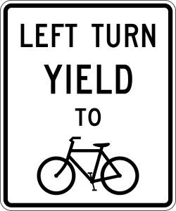 Requires left-turning vehicles to yield to bicycles