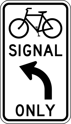 Mandatory turn movement for bicycle signal