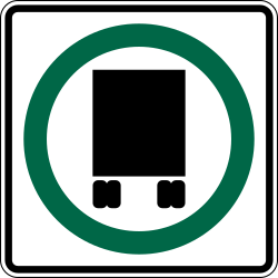 Route that is part of the National Network for large trucks