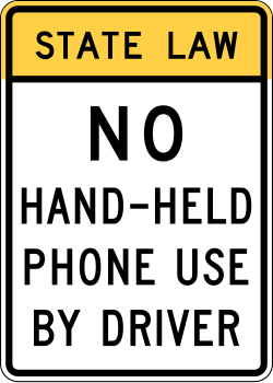 Alternative design prohibiting the use of hand-held phones while driving