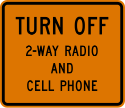 Requires drivers to turn off 2-way radios and cell phones in blasting zones for safety