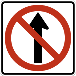 No straight through — you must turn