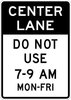 Post-mounted version of the reversible lane control sign