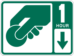 Location of parking fee payment station