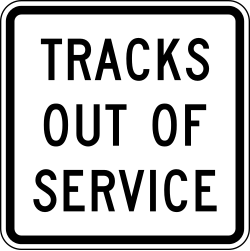Railroad tracks are out of service