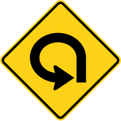 270-degree loop curve turning left