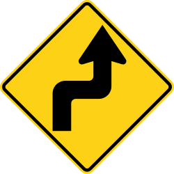 Reverse turns beginning with a right turn