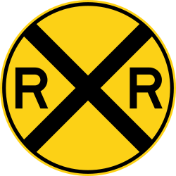Railroad crossing ahead