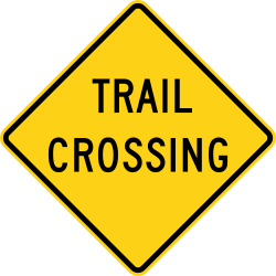 Trail crossing ahead