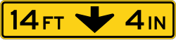 Low overhead clearance with height measurement