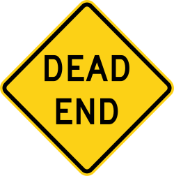 Dead end street ahead