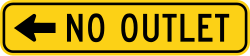 Street with no outlet to the left