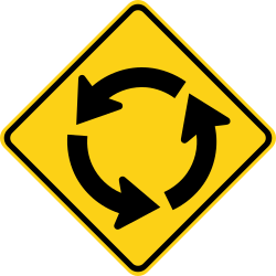 Roundabout ahead