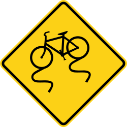 Bicycles of slippery conditions when wet