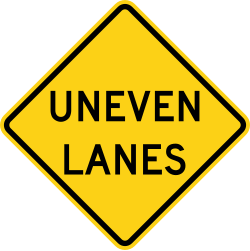 Uneven lane conditions