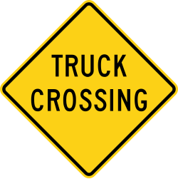 Truck crossing area