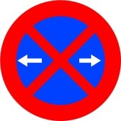 Imagen de la pregunta: Esta señal R-307a prohíbe la parada y el estacionamiento. ¿En qué tramo surte ef