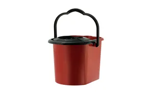 Balde Plastico C/ Espremedor 15 Lts (azul Bic)