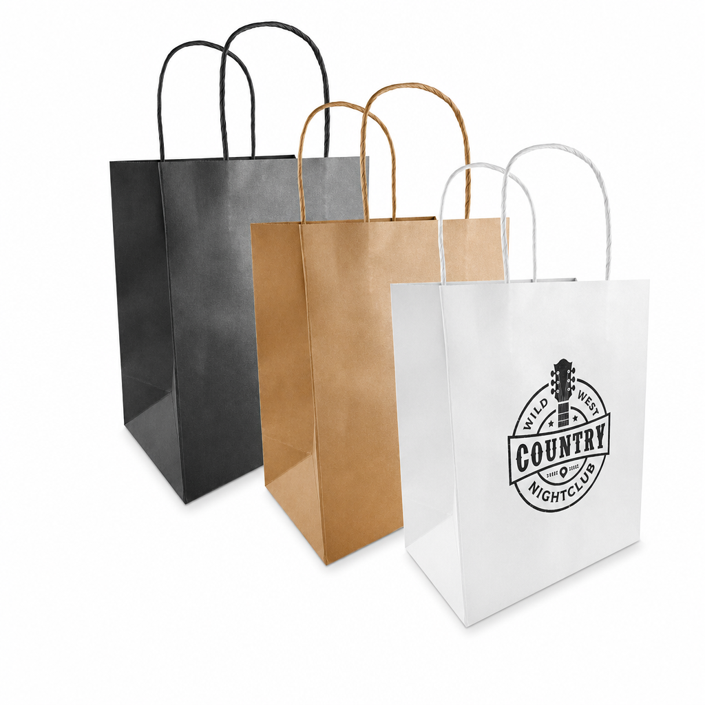 Kraft Paper Bags (196mmW x 248mmH x 120mmD)
